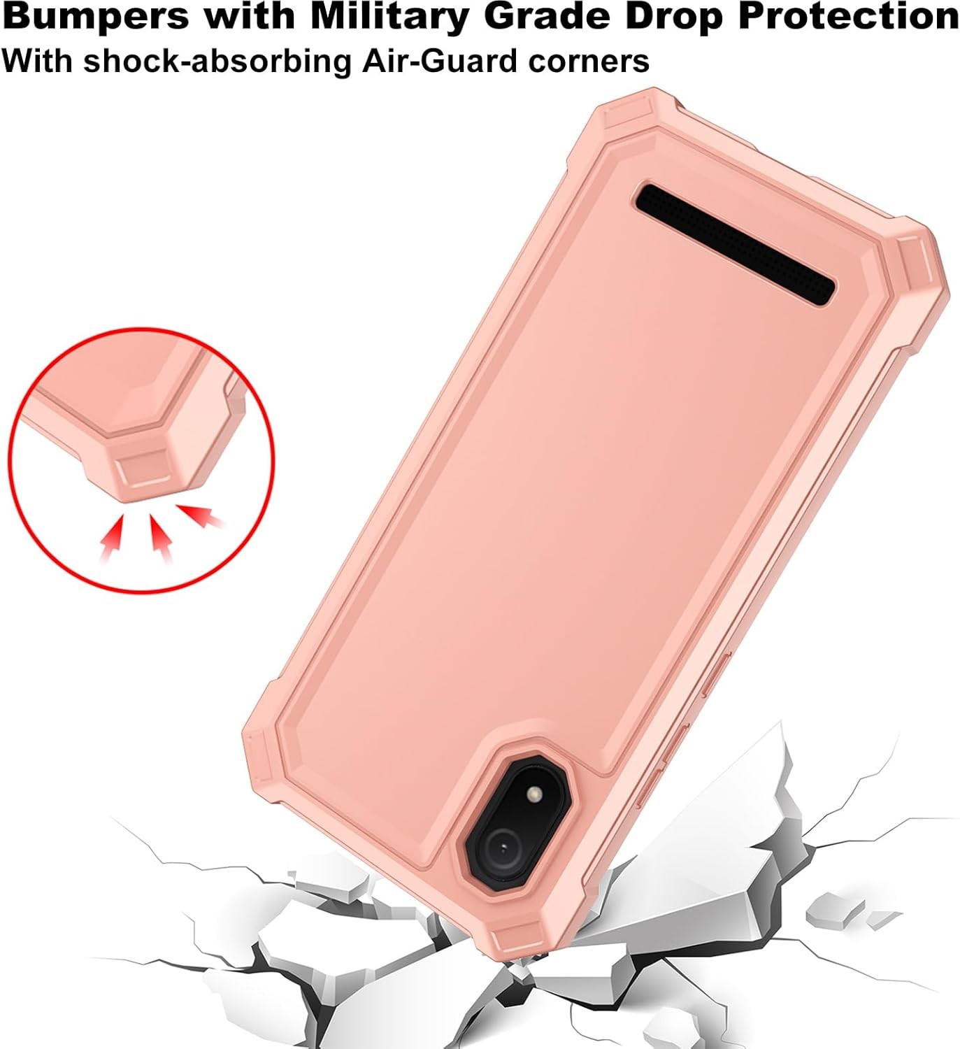 Cloud Stratus C8 Case with Screen Protector, Dual Layer Shockproof TPU Bumper