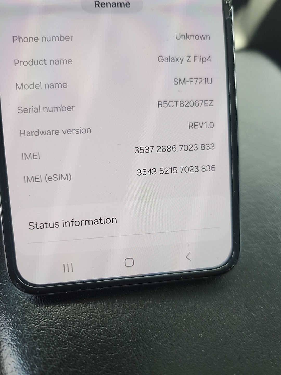 FOR PARTS – Samsung Galaxy Z Flip4 SM-F721U 128GB Blue (Unlocked) – ISSUE READ!!