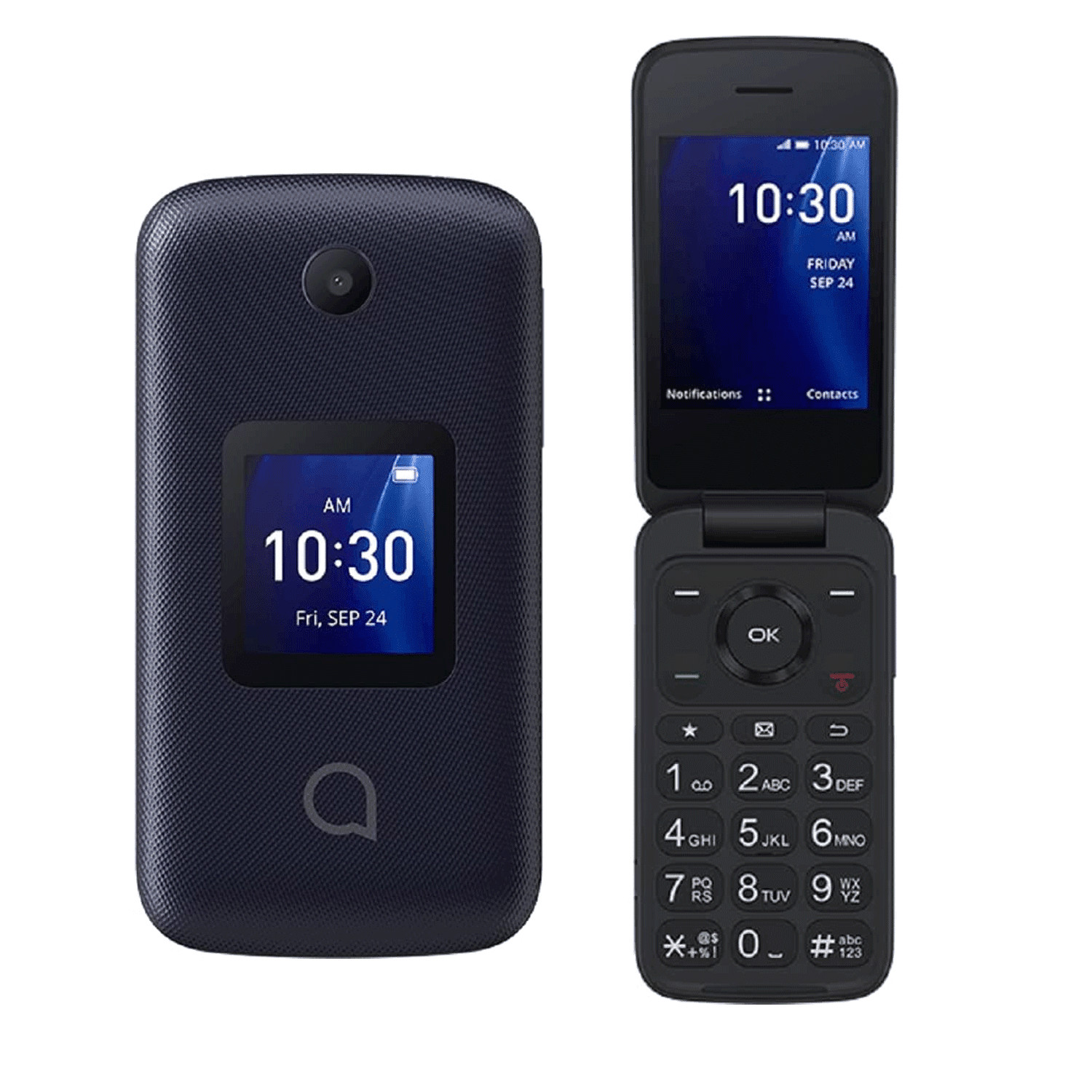 Alcatel Go Flip 4 4G LTE Easy Use Basic Flip Phone T-MOBILE ONLY (4056W)(Blue)