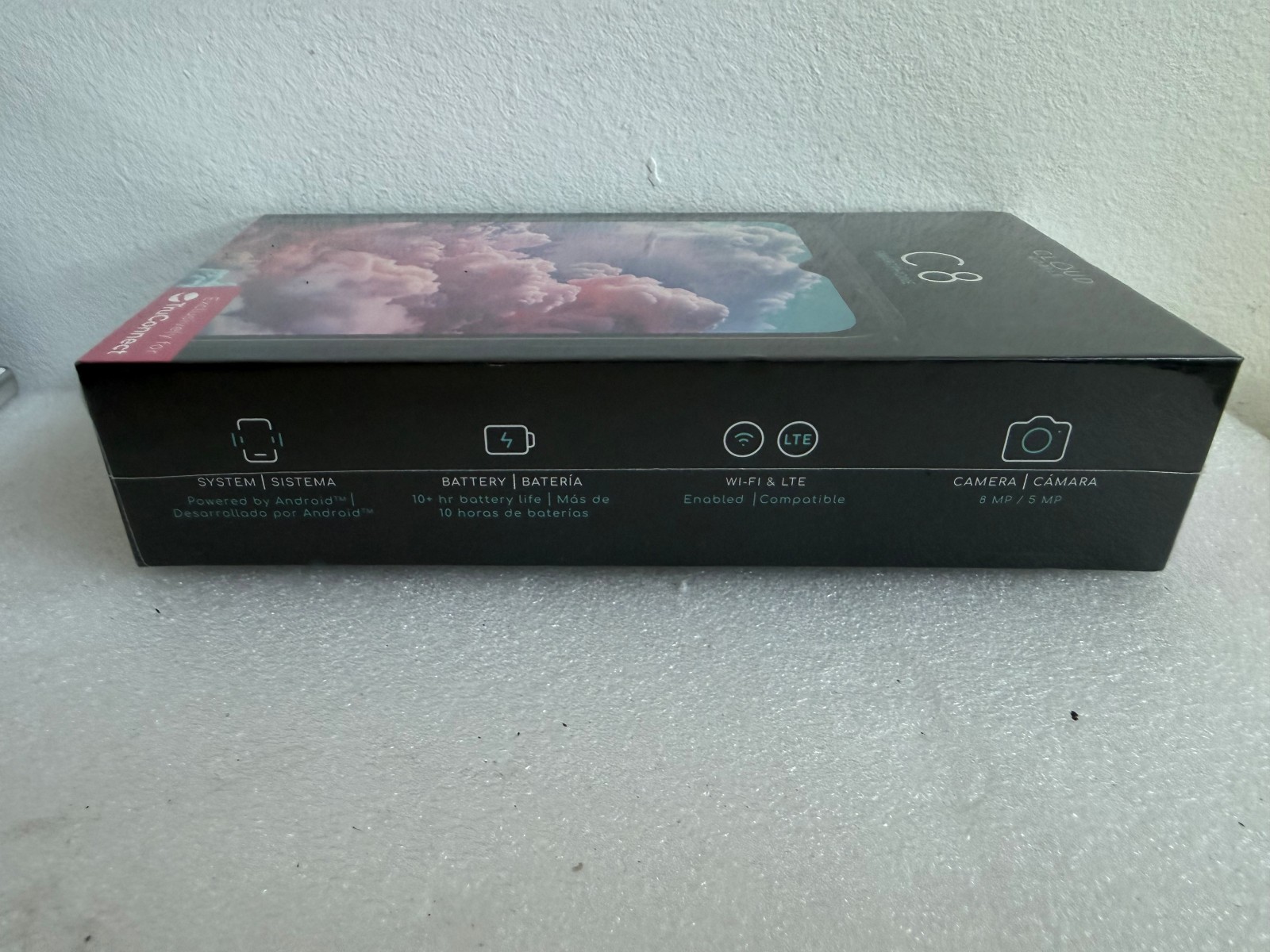 Cloud Mobile Stratus C8 32GB Black 6.5″ Smartphone TruConnect 4G LTE