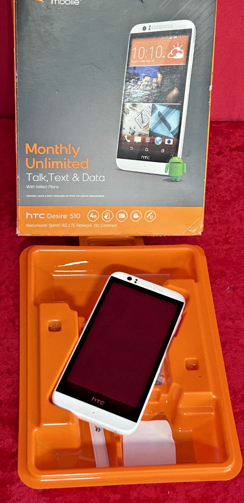 HTC Desire 510 – 4GB – White (Boost Mobile) Smartphone B26