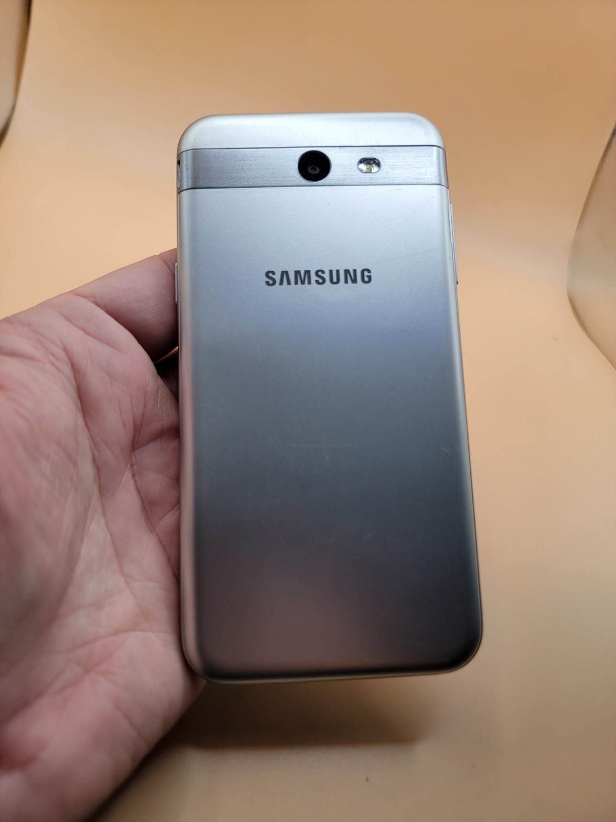 Samsung Galaxy J7 Prime Metro G610M 16GB Silver Untested For Parts & Repair