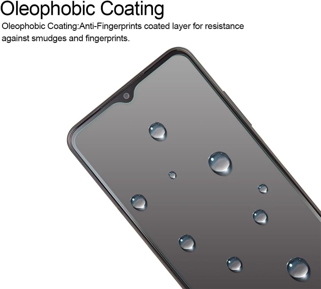 2 Pack Tempered Glass Screen Protectors for Samsung Galaxy A03s, Bubble Free, An