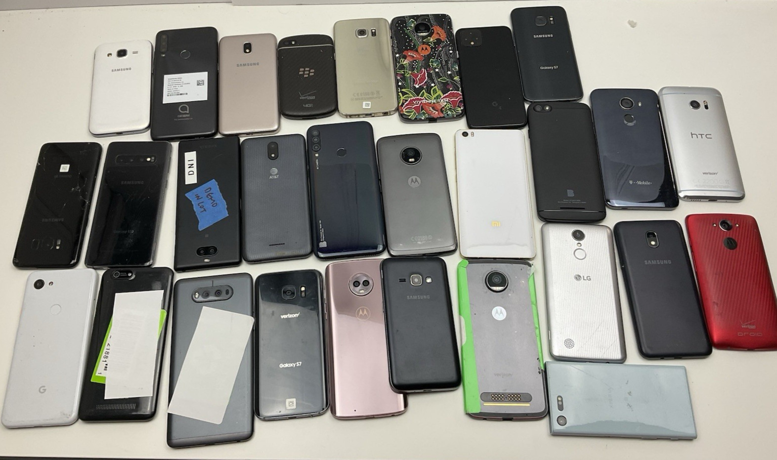 Lot of x30 Android Smartphones for Parts or Repair AS IS Untested