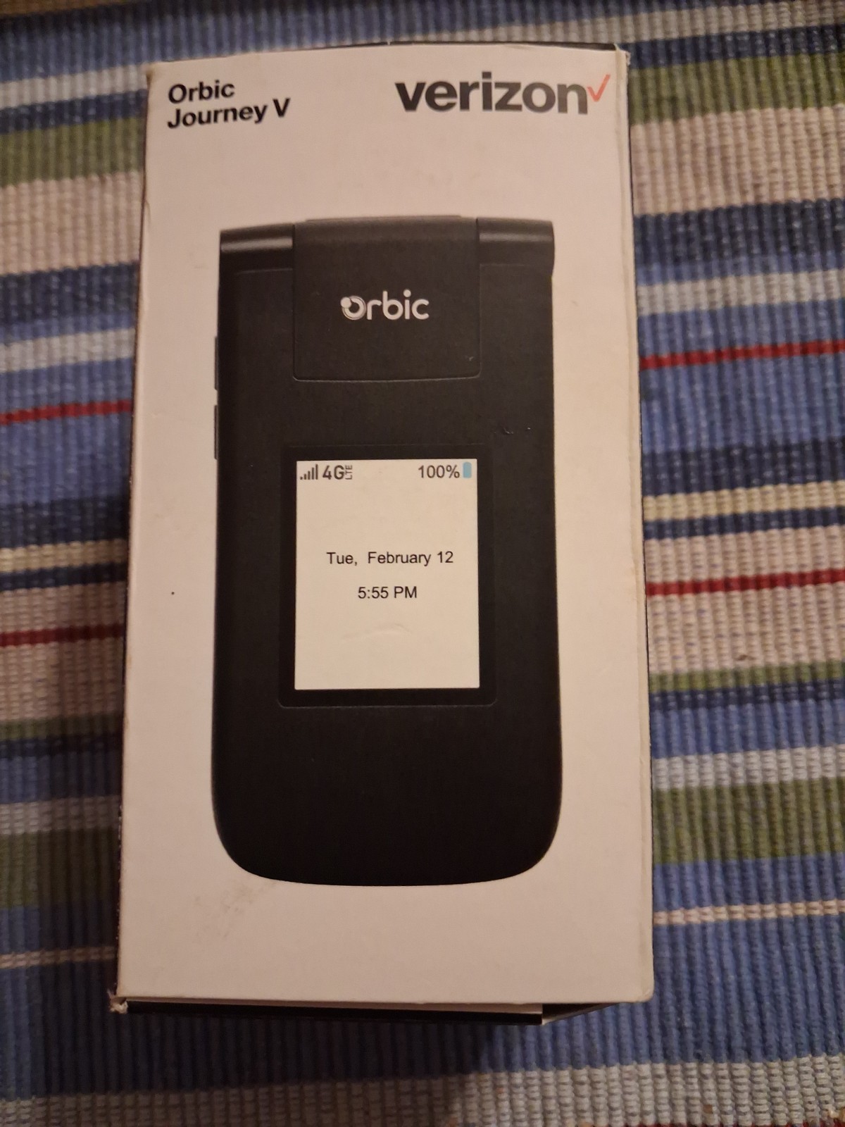 Brand New Verizon Orbic Journey V Flip Phone. 4G LTE ORB2210LBVZ