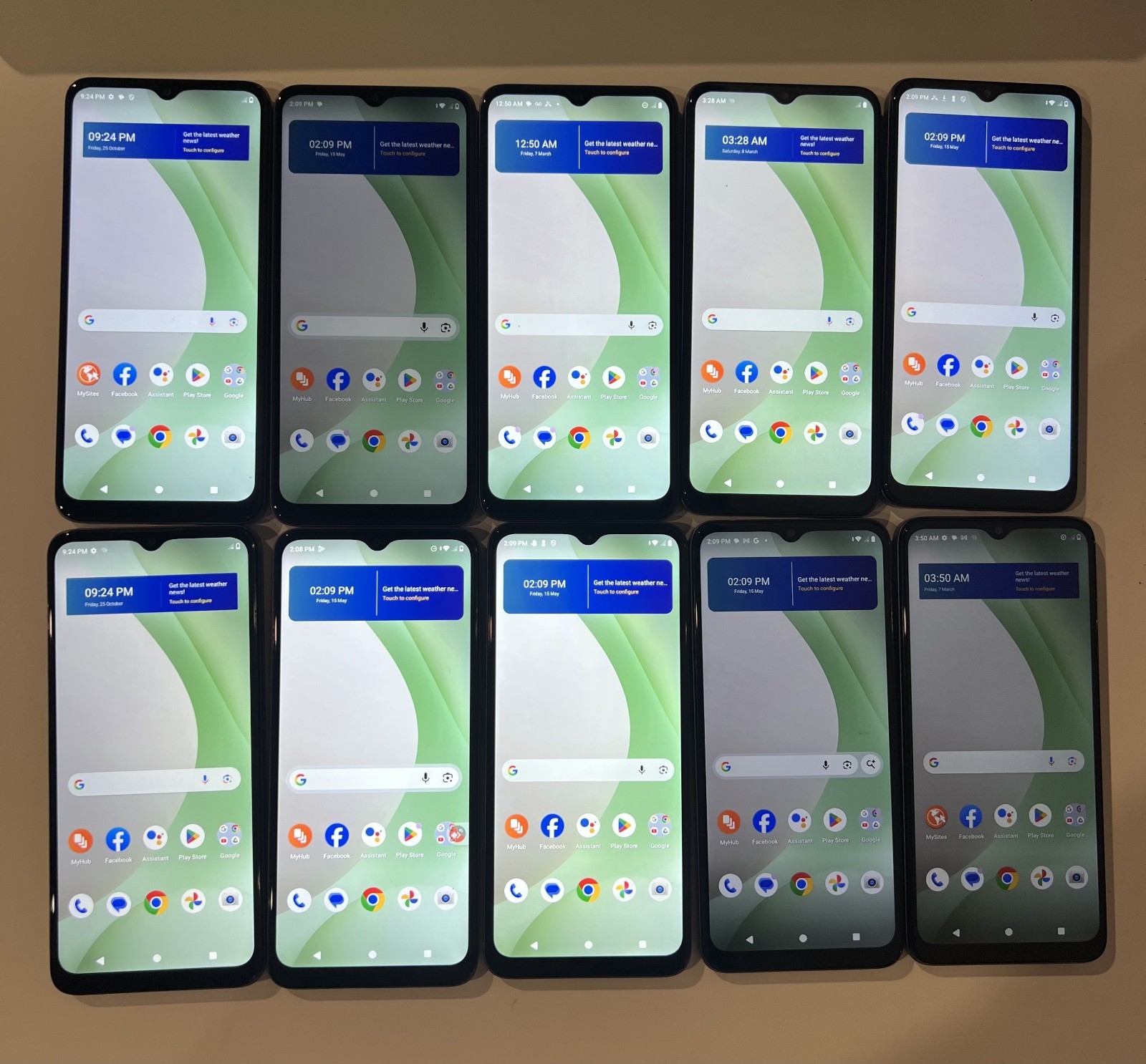 LOT OF 9 – BLU View 5 B160V 64GB TracFone Only Smartphone – New