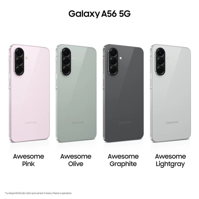 Unlocked Samsung Galaxy A56 5G Smartphone, IP67 6.7″ 120Hz 128GB/256GB NewSealed