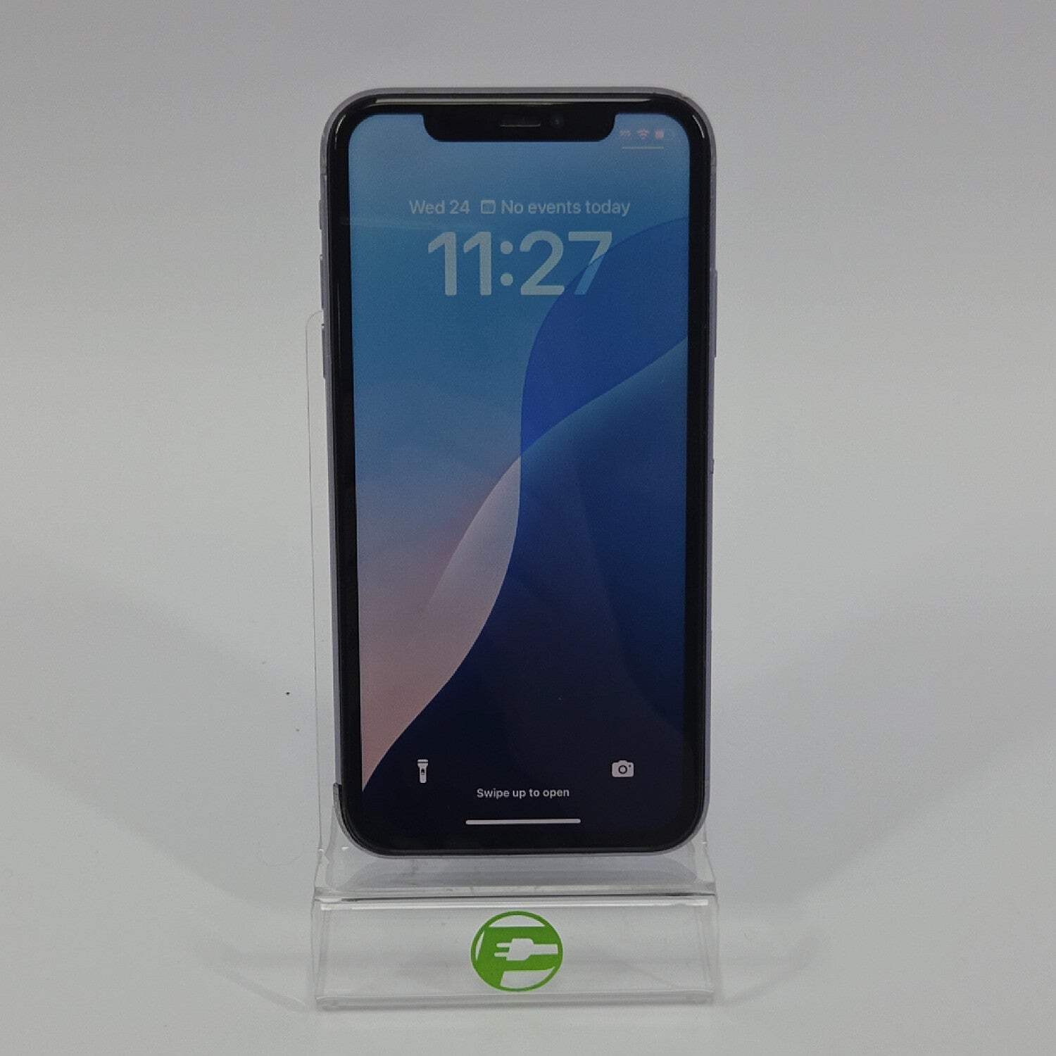 Broken Unlocked Apple iPhone 11 128GB 18.1.1 MWKY2LL/A shattered rear glass