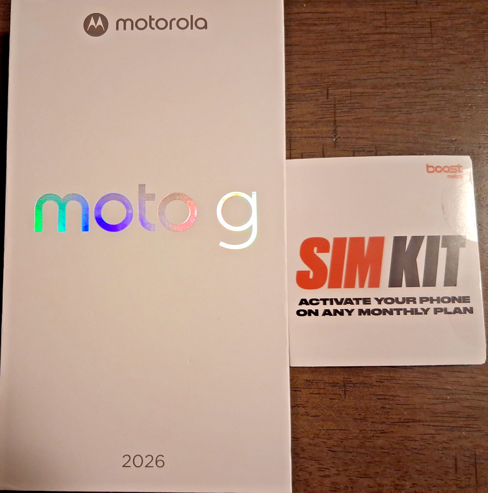 Motorola Moto G Boost Mobile Smartphone (2026) 128GB, Includes Sim Kit NEW