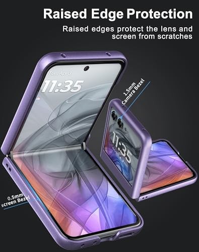 Thin Matte Polycarbonate Phone Case for Motorola Razr 2024/2025 / 2026 – Purple