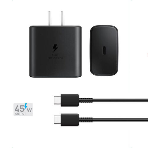 45w Type USB-C Super Fast Wall Charger +6FT Cable For Samsung Galaxy S23 S21 S22