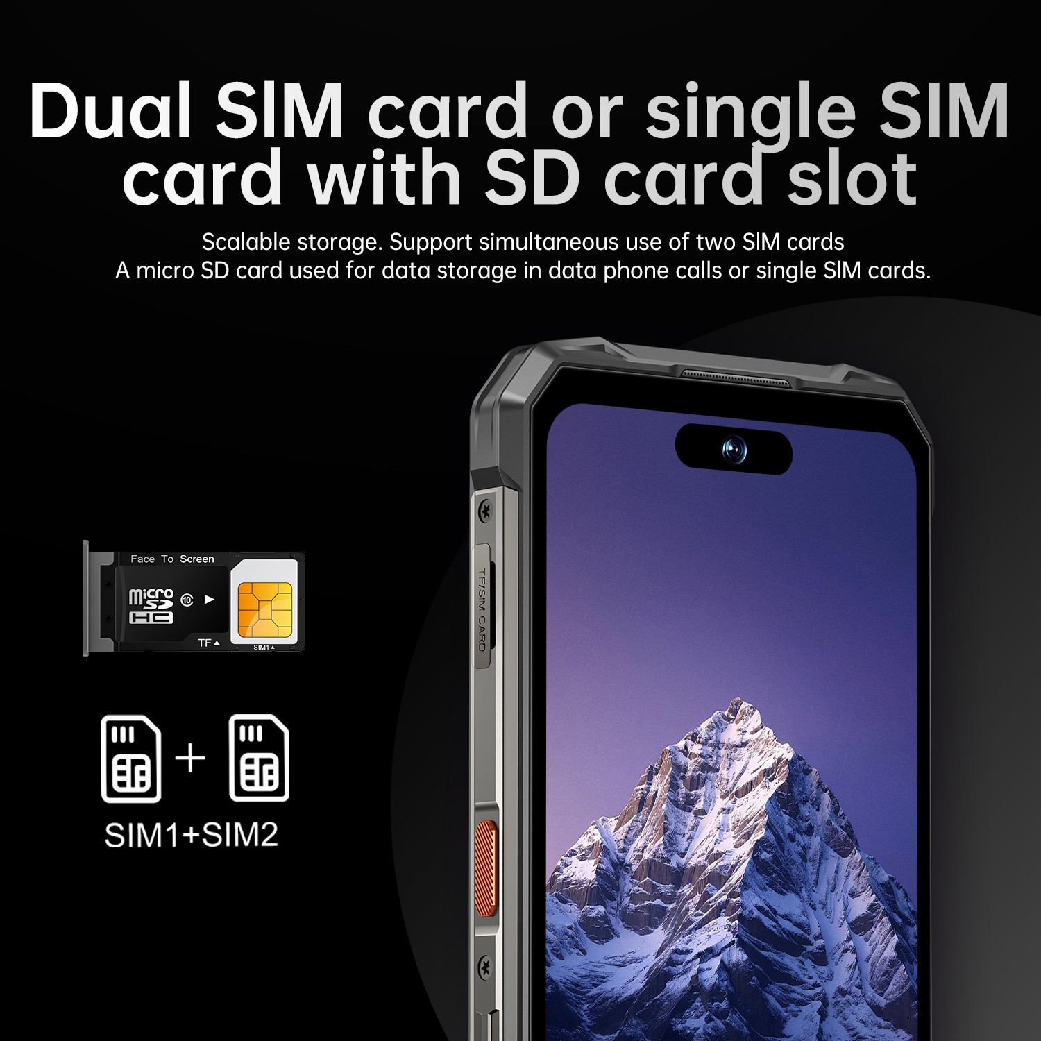 Rugged Smartphone R16 Pro MAX 12GB+256G Dual Sim 5G Unlocked Cell Phone 10000mAh