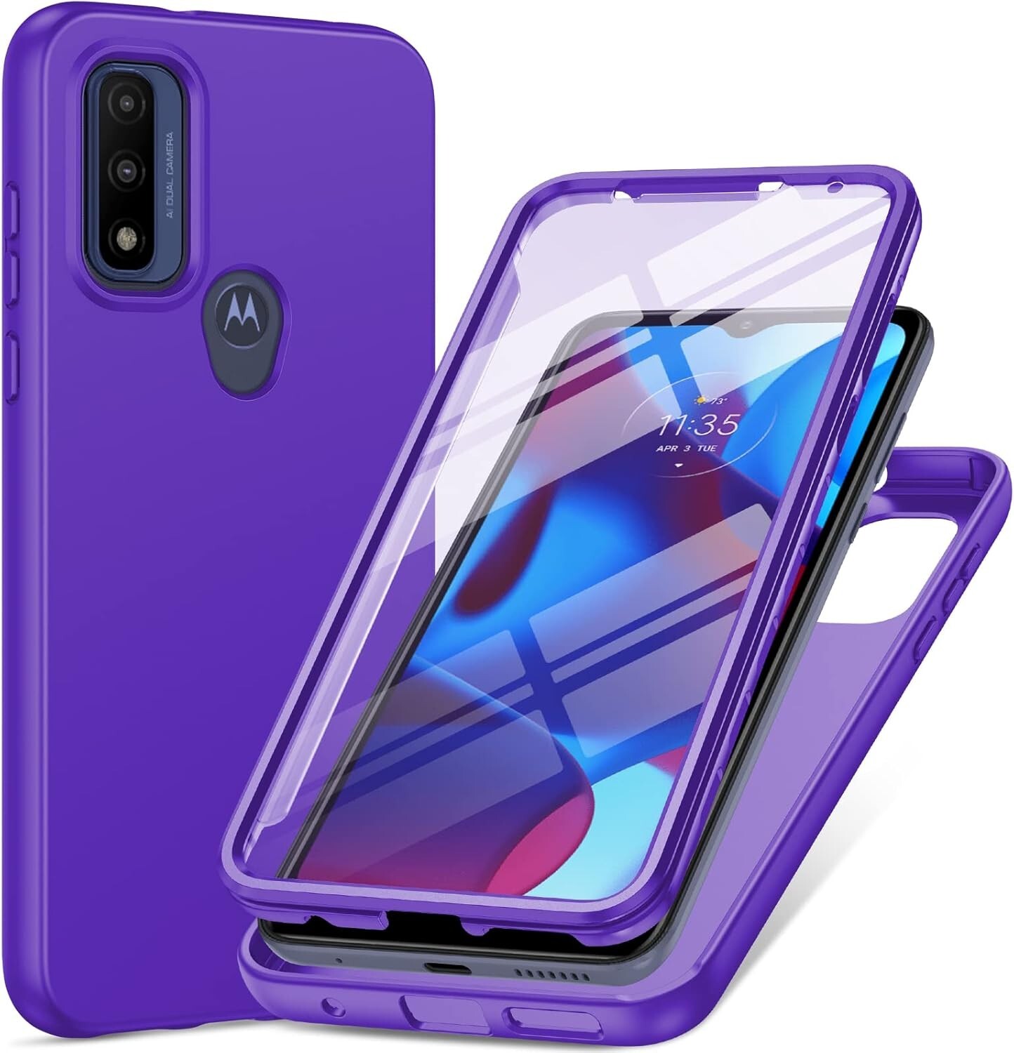 Motorola Moto G Play 2023 Case Full-Body Soft TPU Bumper Shockproof Phone Cover