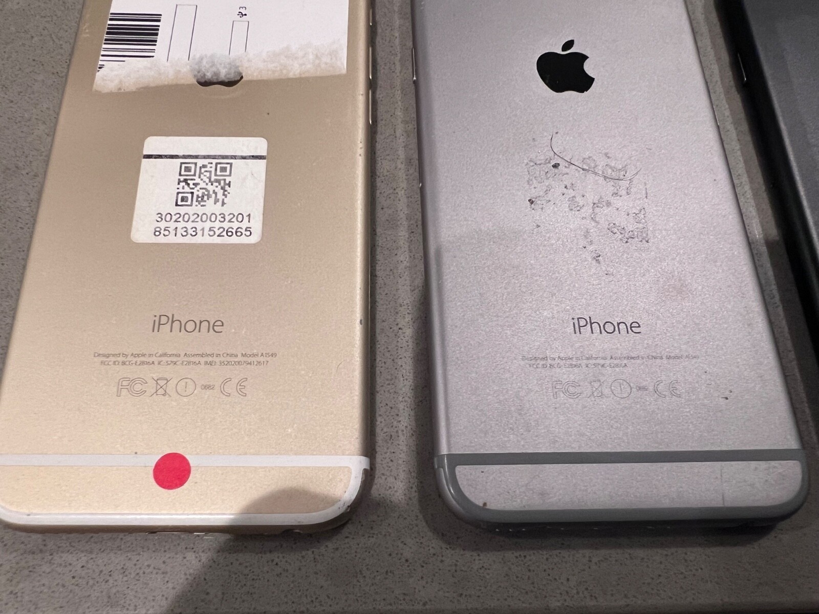 As-is Lot of Apple iPhone 7 A1778 + A1549 A1586 iPhone 6