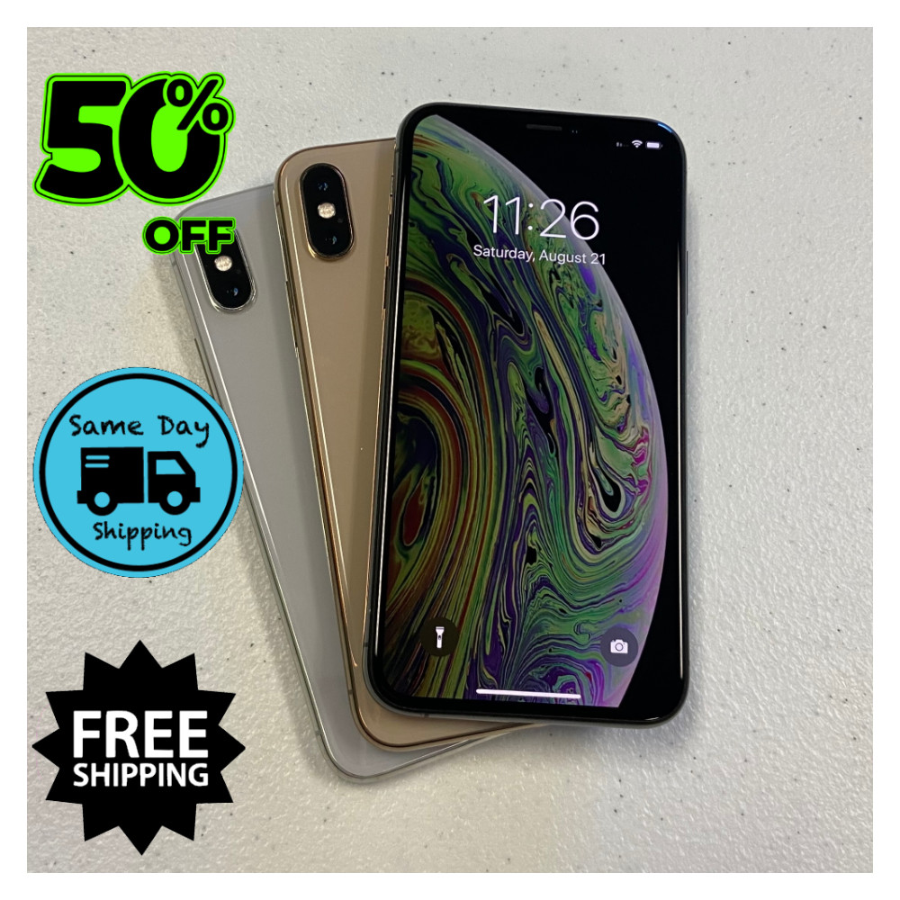 Apple iPhone XS Unlocked 64GB/256GB – Space Gray/Silver/Gold (Verizon/T-Mobile)