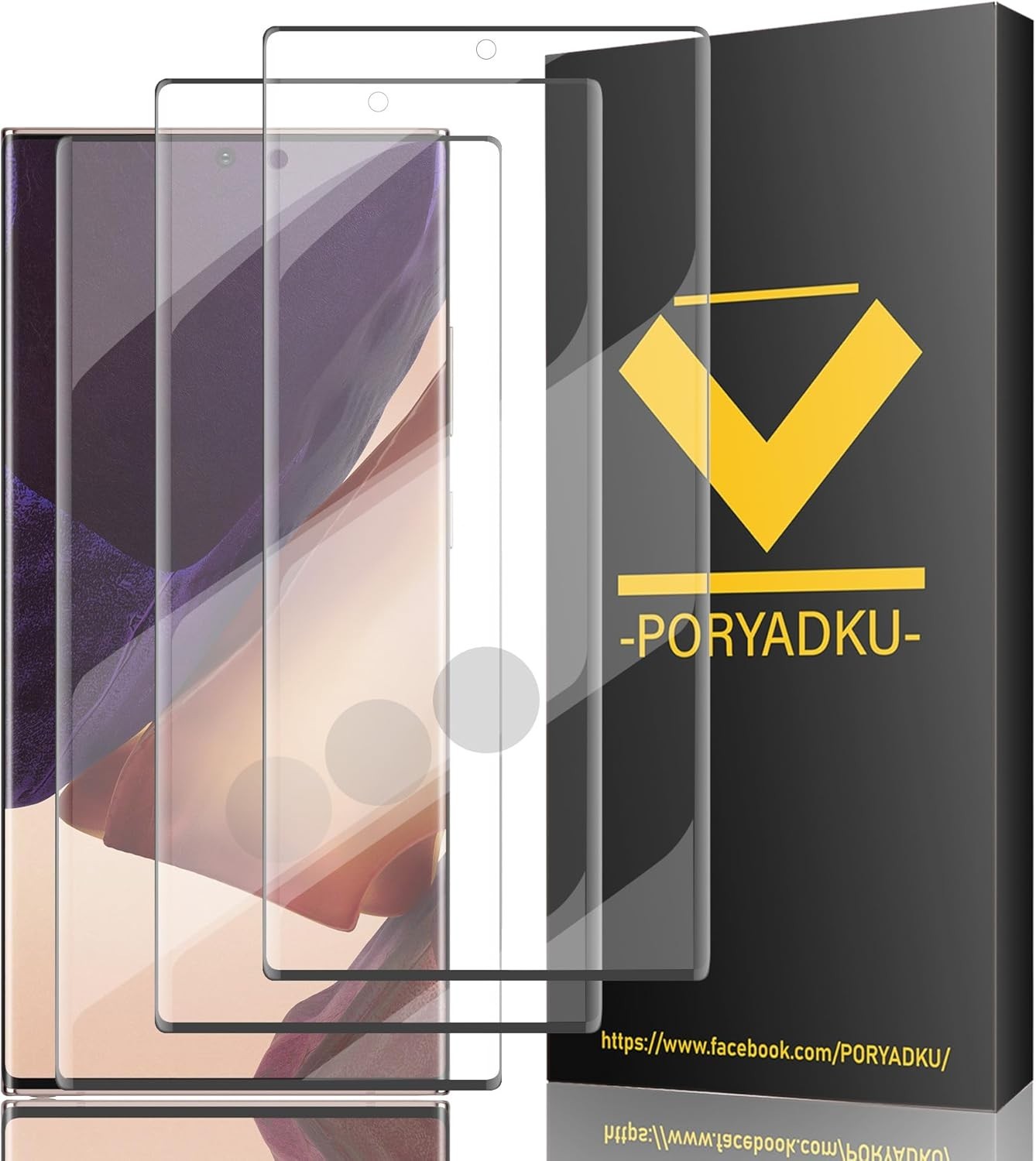 For Samsung Galaxy Note 20 Ultra Tempered Glass 3D Fingerprint Sensor Support HD