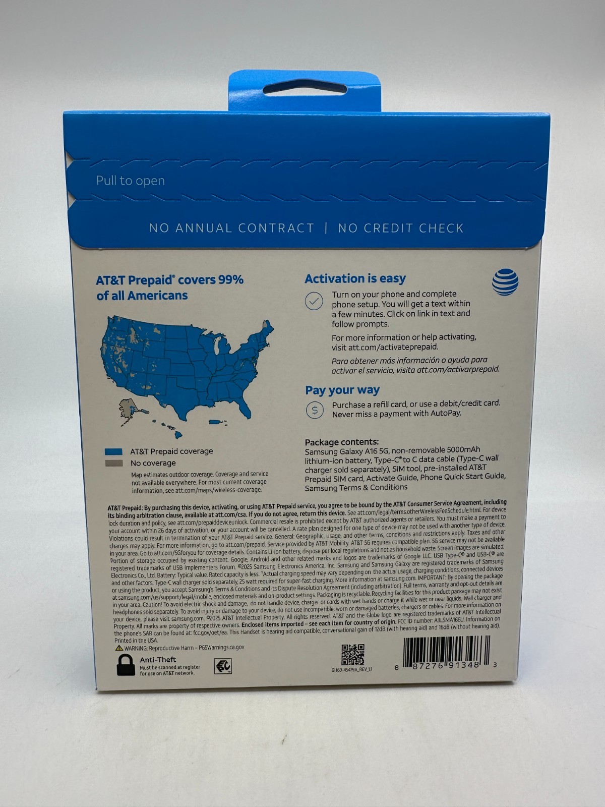 New & Sealed – AT&T Calypso 4, 32GB, 6.1″ HD+, Vapor Gray – Prepaid Smartphone