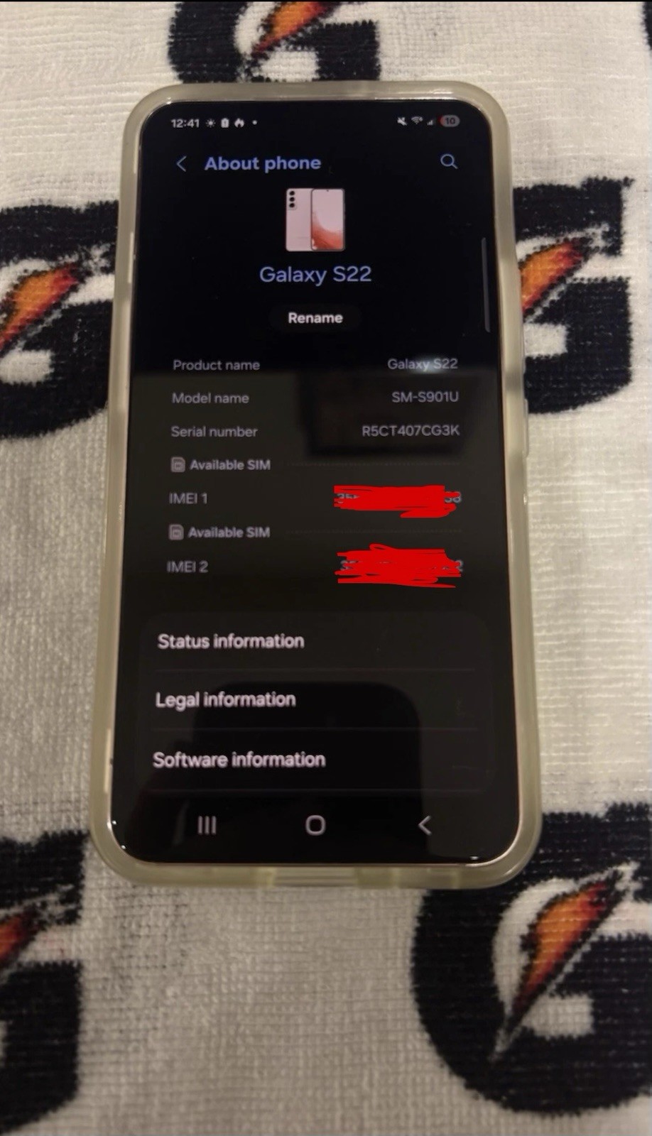Galaxy S22, AT&T, “A Grade” No Screen Burn-in