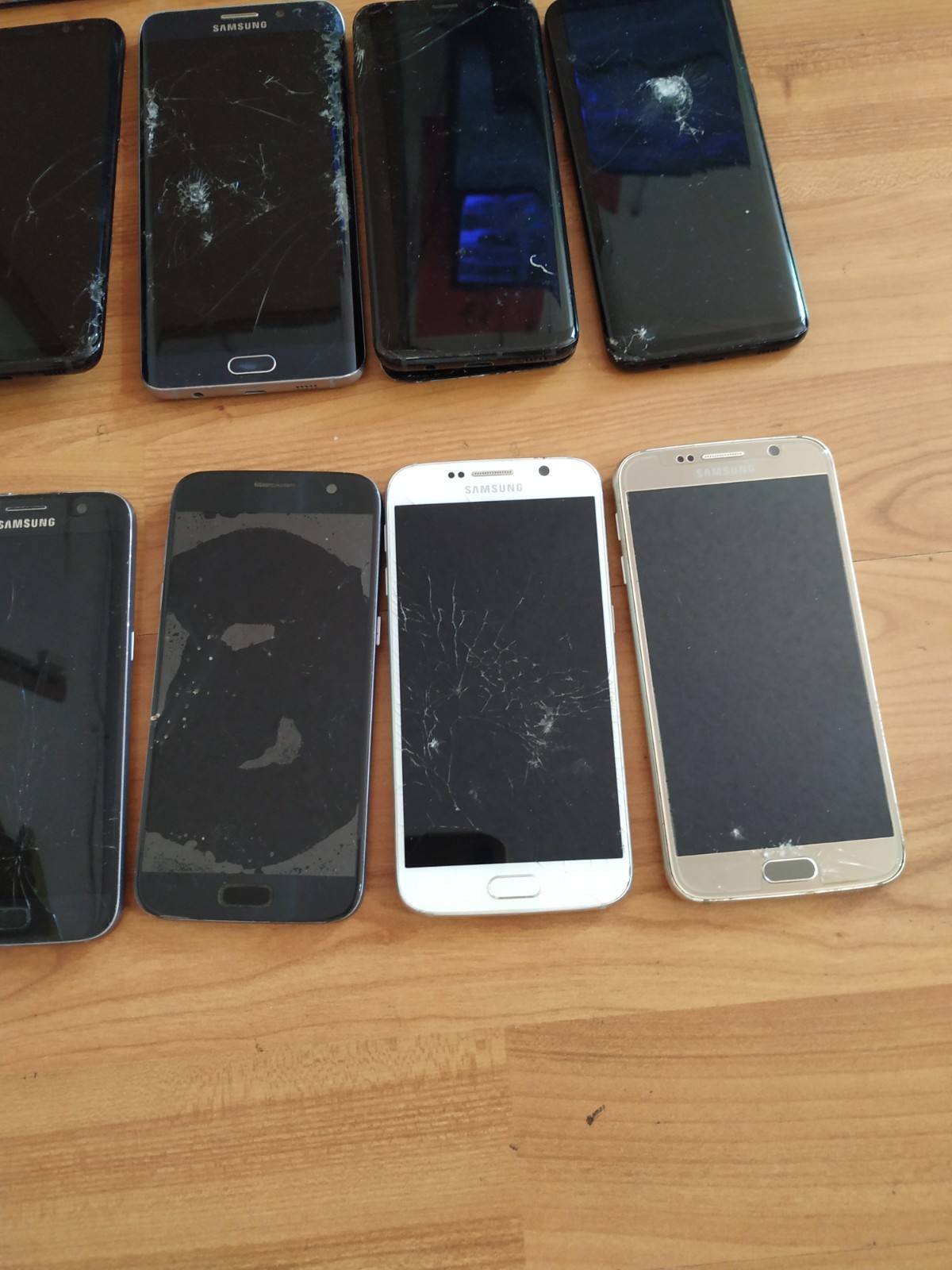 Lot of 15 Mixed model Samsung Galaxy S9+/S9/ S8+/ S8 / S7 / S6edge/S6 for parts