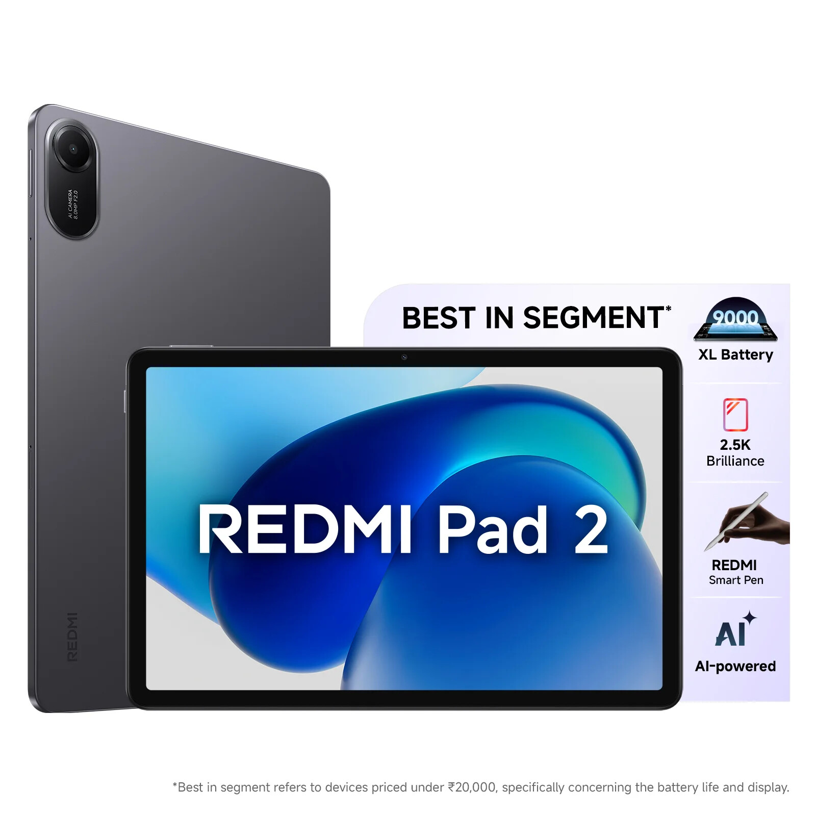 Xiaomi Redmi Pad 2 256GB 8GB RAM WiFi Only Global Version (New)