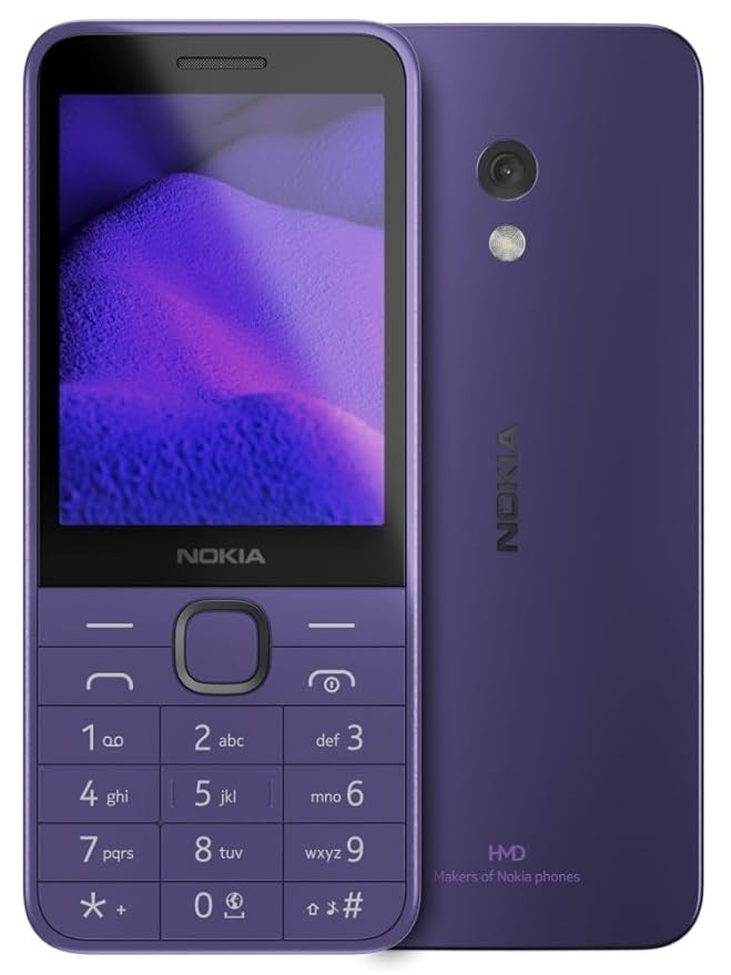 🔥New Nokia 235 4G Dual SIM Keypad Phone Bluetooth FM USB-C Purple🔥