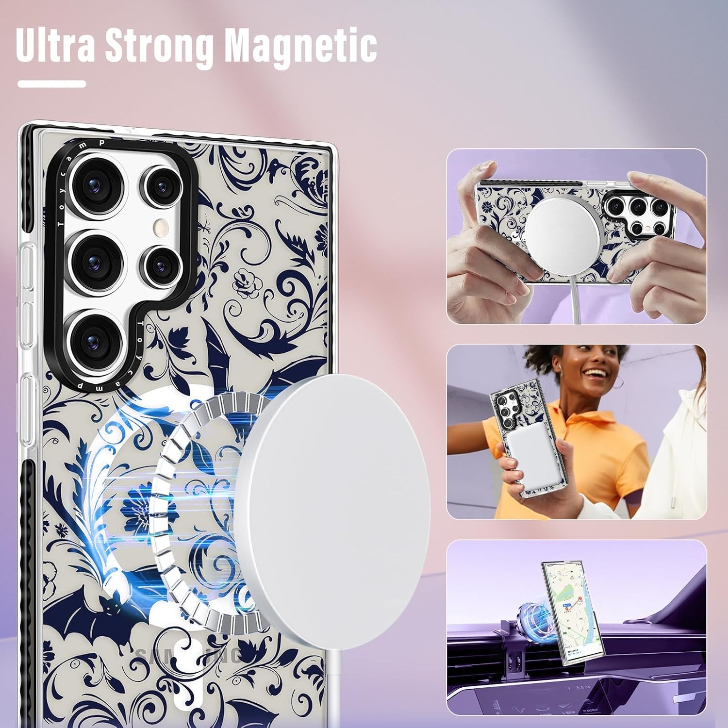 Cute Magnetic Shockproof Case & Cover for Samsung Galaxy S24 Ultra 78 Characters