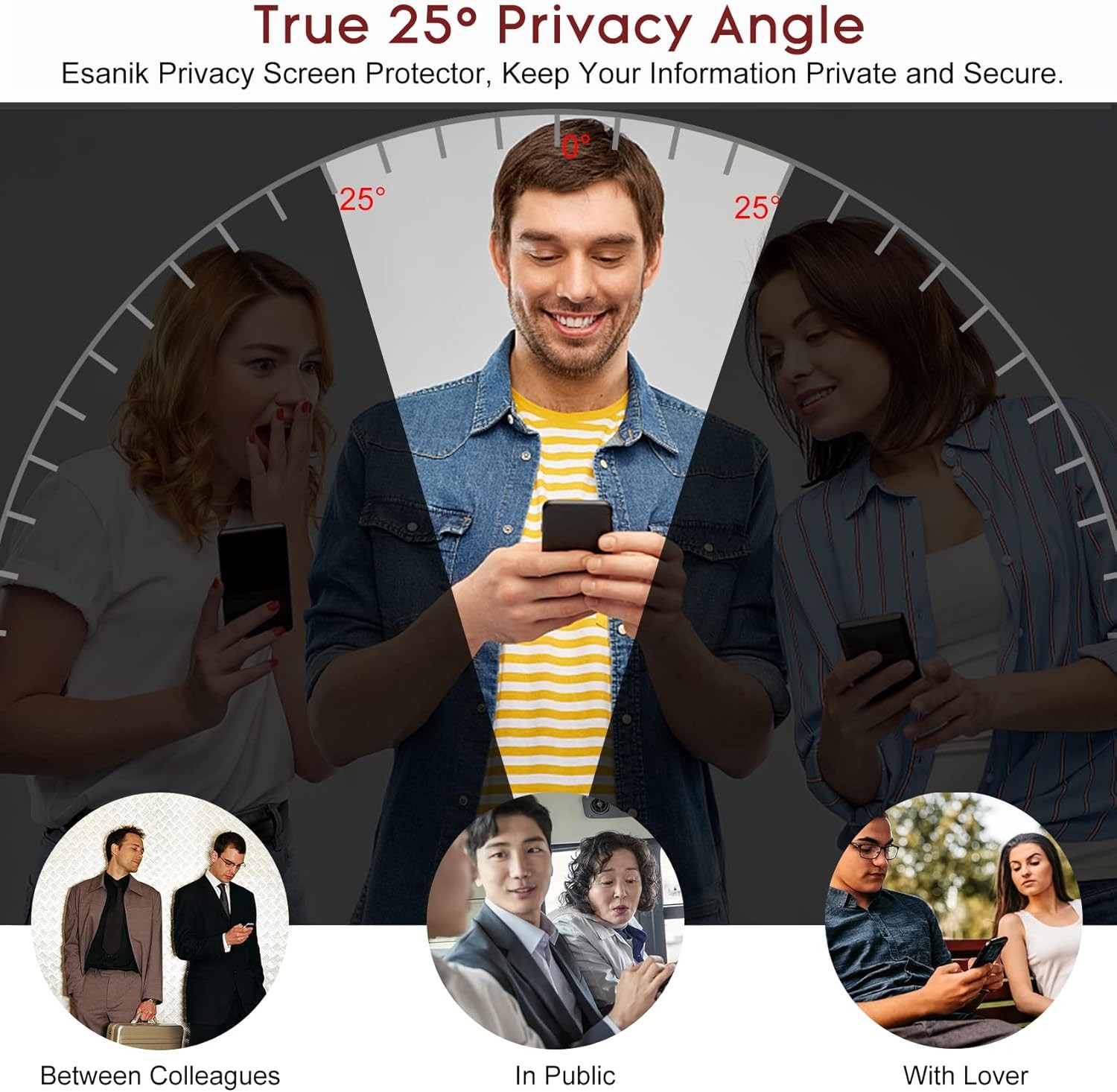 2+2 Pack Privacy Screen Protector & Camera Lens Protector for Samsung Galaxy S22