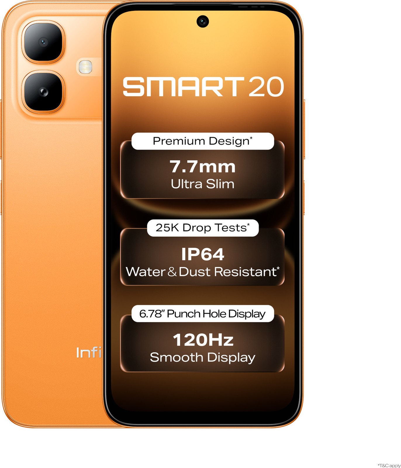 Infinix SMART 20 | 64GB | 4GB RAM | Orange Helio G81 Ultimate Unlocked