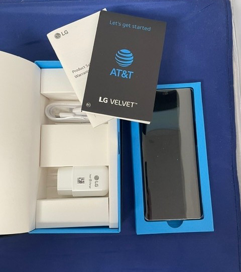 LG Velvet 4G & 5G LM-G900UM1 128GB Aurora Silver (AT&T + GSM Unlocked) New