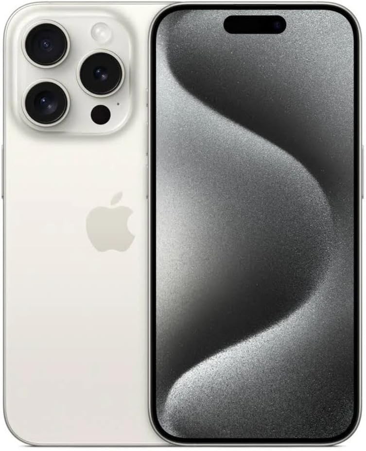 Apple iPhone 15 Pro Max 256GB White Titanium Unlocked – Very Good Refurbished