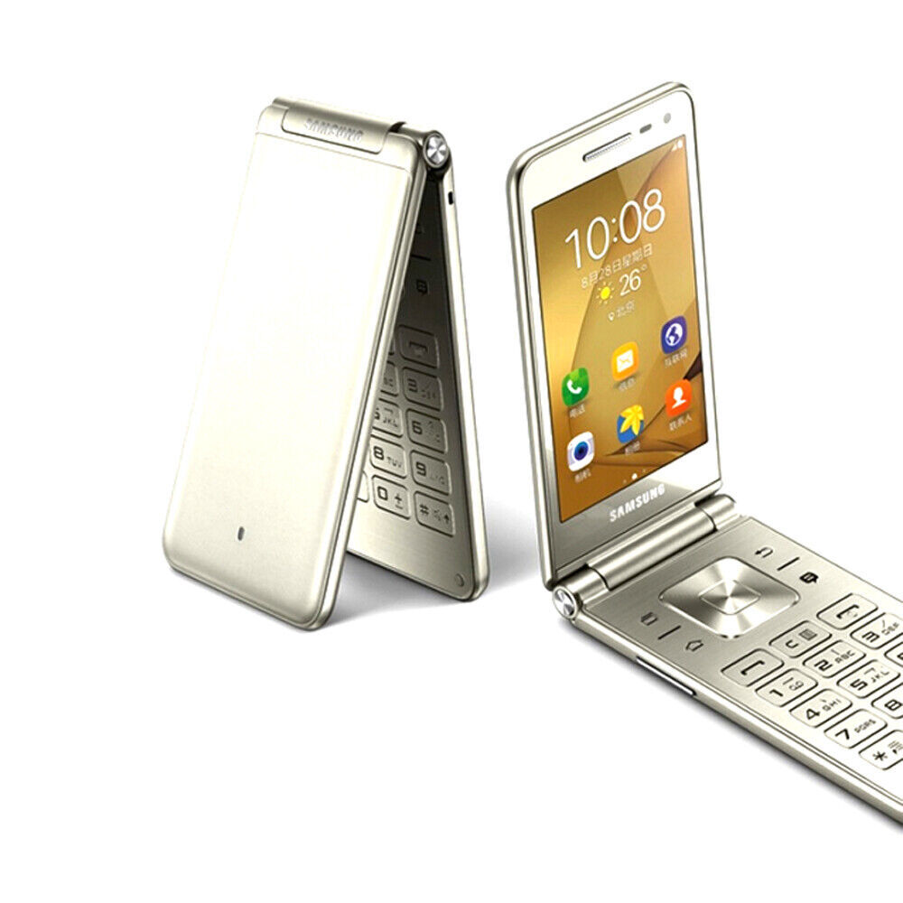 Samsung Galaxy Folder G1600 16GB Dual SIM LTE Flip Unlocked Smart Phone Open Box