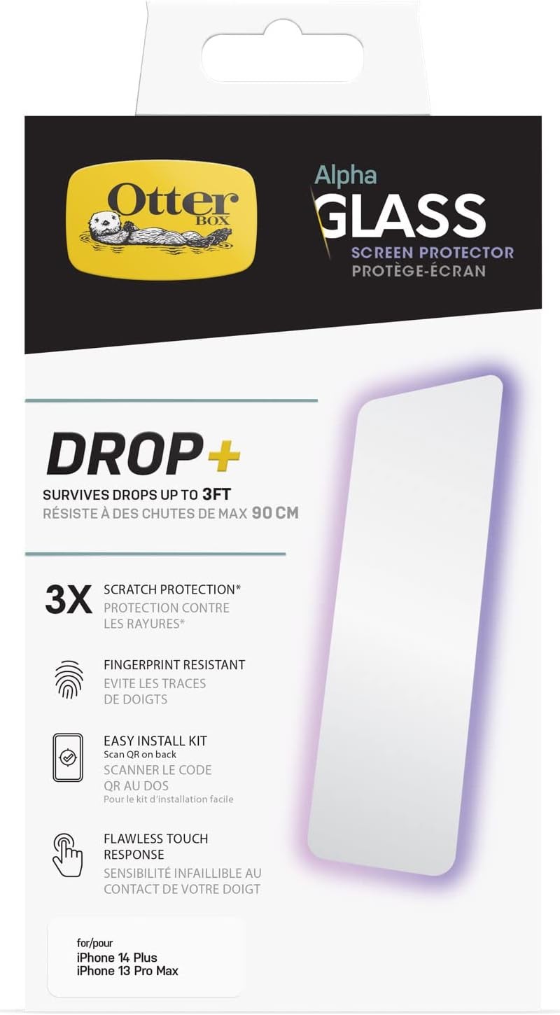 Screen Protector for iPhone 14 Plus Flawless Touch Response Fingerprint Resistan