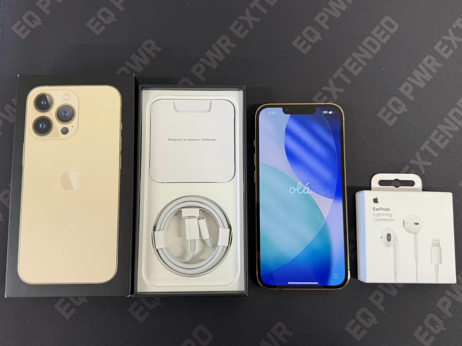 Apple iPhone 13 PRO A2483 Factory Unlocked 512GB 256GB + Apple Headset Bundle