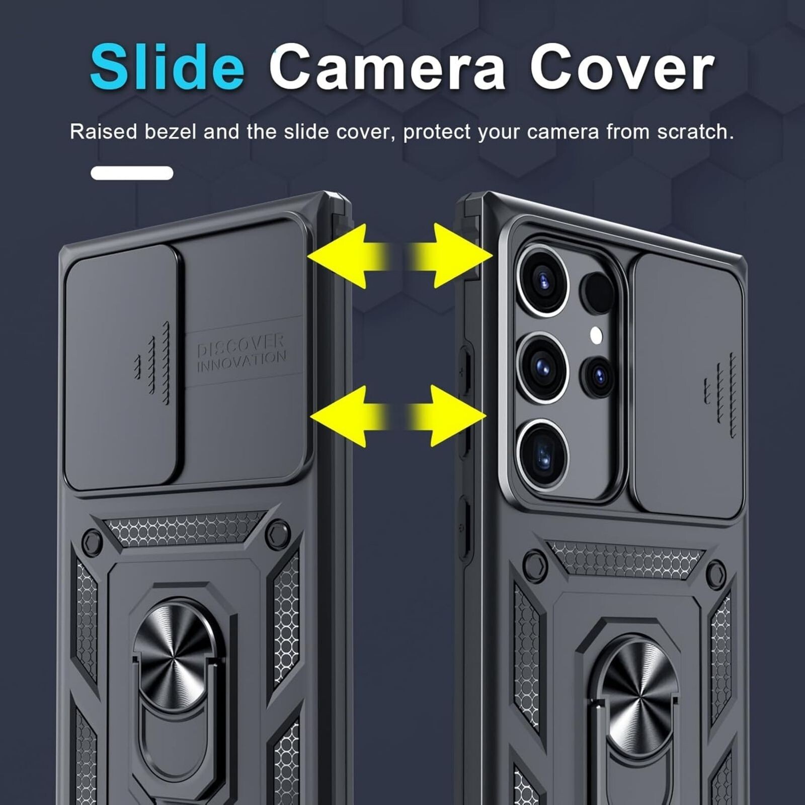 For Samsung Galaxy S25 Ultra Case w/ Military Grade Protective Cover & Kickstand