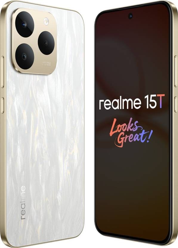 realme 15T 5G (Silver 8GB RAM,128GB) MediaTek Dimensity 6400 MAX Global Version.