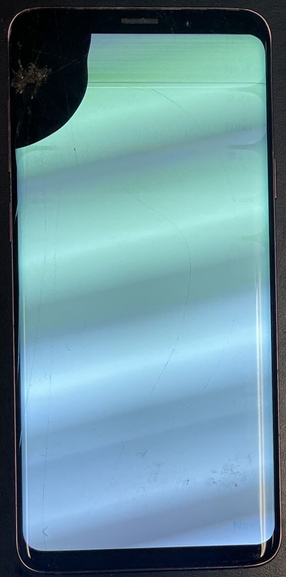 Samsung Galaxy S9 Plus (SM-G965U) AS IS Purple Cracked Display