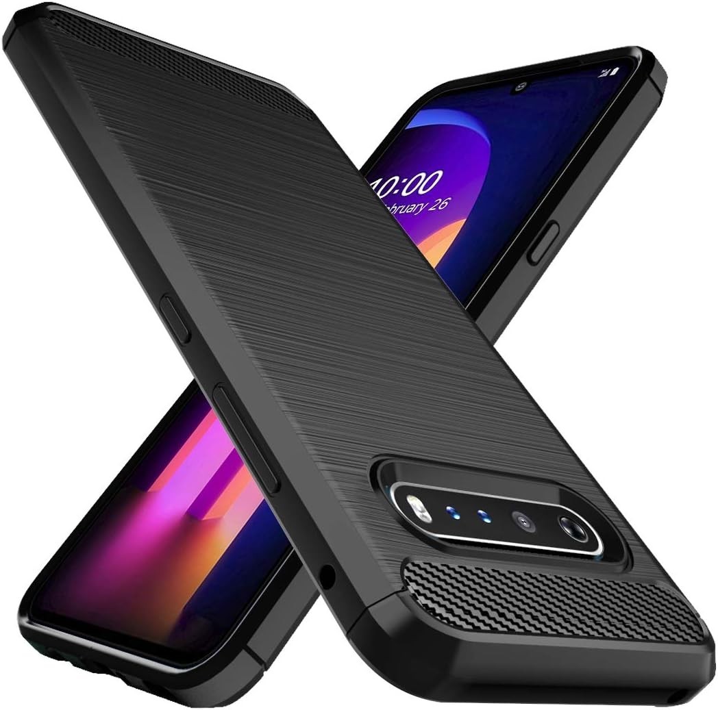 LG V60 ThinQ Case Soft TPU Silicone + TPU Full Slim Shock Absorption Cover