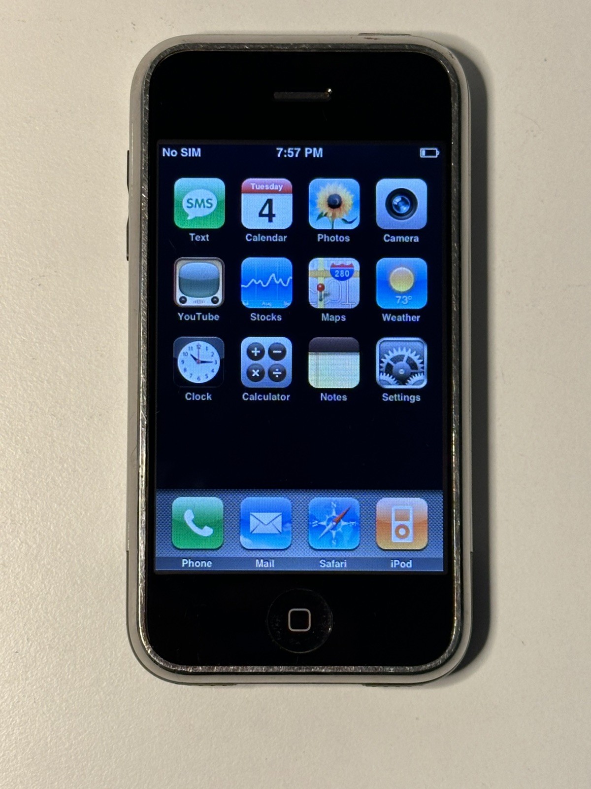 Rare iOS 1.0 Launch Week Apple iPhone 1st Generation – 4GB – Black A1203 2G