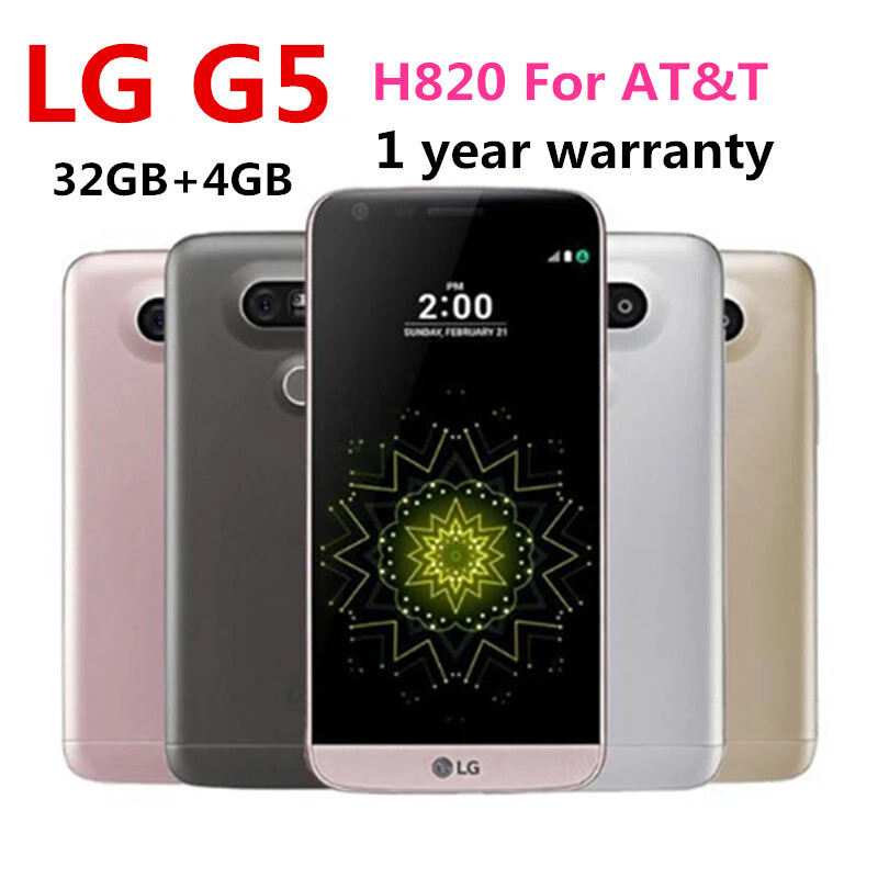 LG G5 H820 AT&T 32GB 4G LTE Unlocked Fingerprint Android Smartphone – NEW SEALED