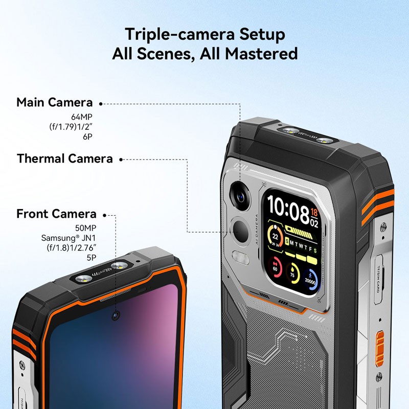 Blackview XPLORE 1 PRO 5G 4G AI Rugged Phone Android 15 Thermal Imaging Global