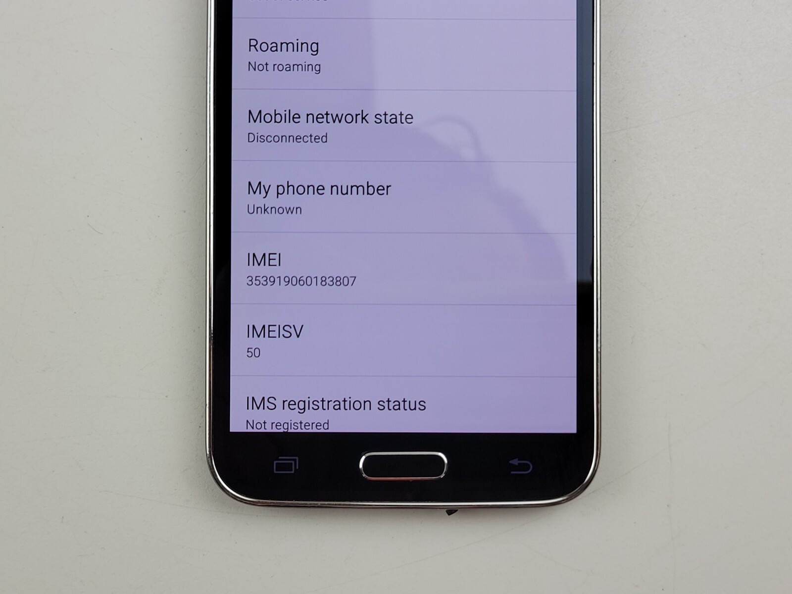 Samsung Galaxy S5 (SM-G900A) 16GB – Black (AT&T) Smartphone – Clean IMEI – J7686