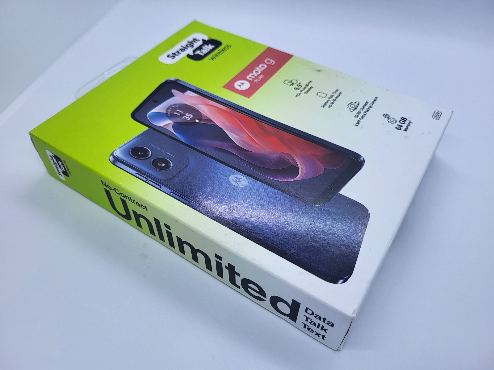Motorola Moto G Play (2024) – 64GB – Blue (Straight Talk) Android Smartphone