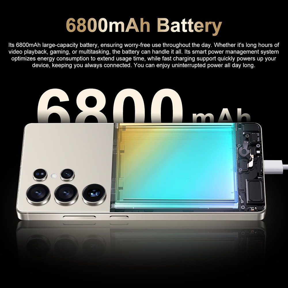 2026 S25 Ultra 5G Unlocked Android 14 Smartphone 8GB+256GB Dual SIM Mobile Phone