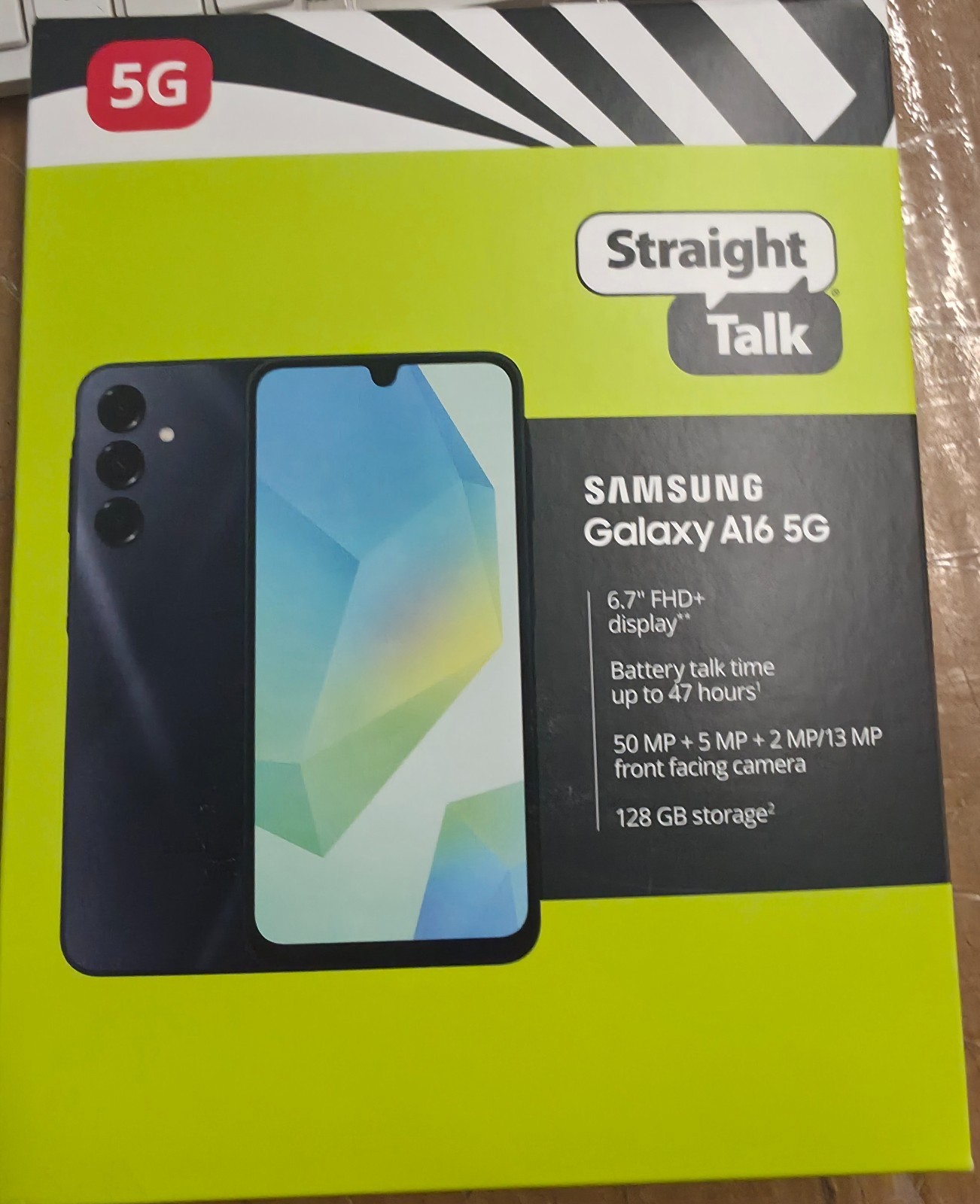 Samsung Galaxy A16 5G – 128 GB – Blue Black (Straight Talk)