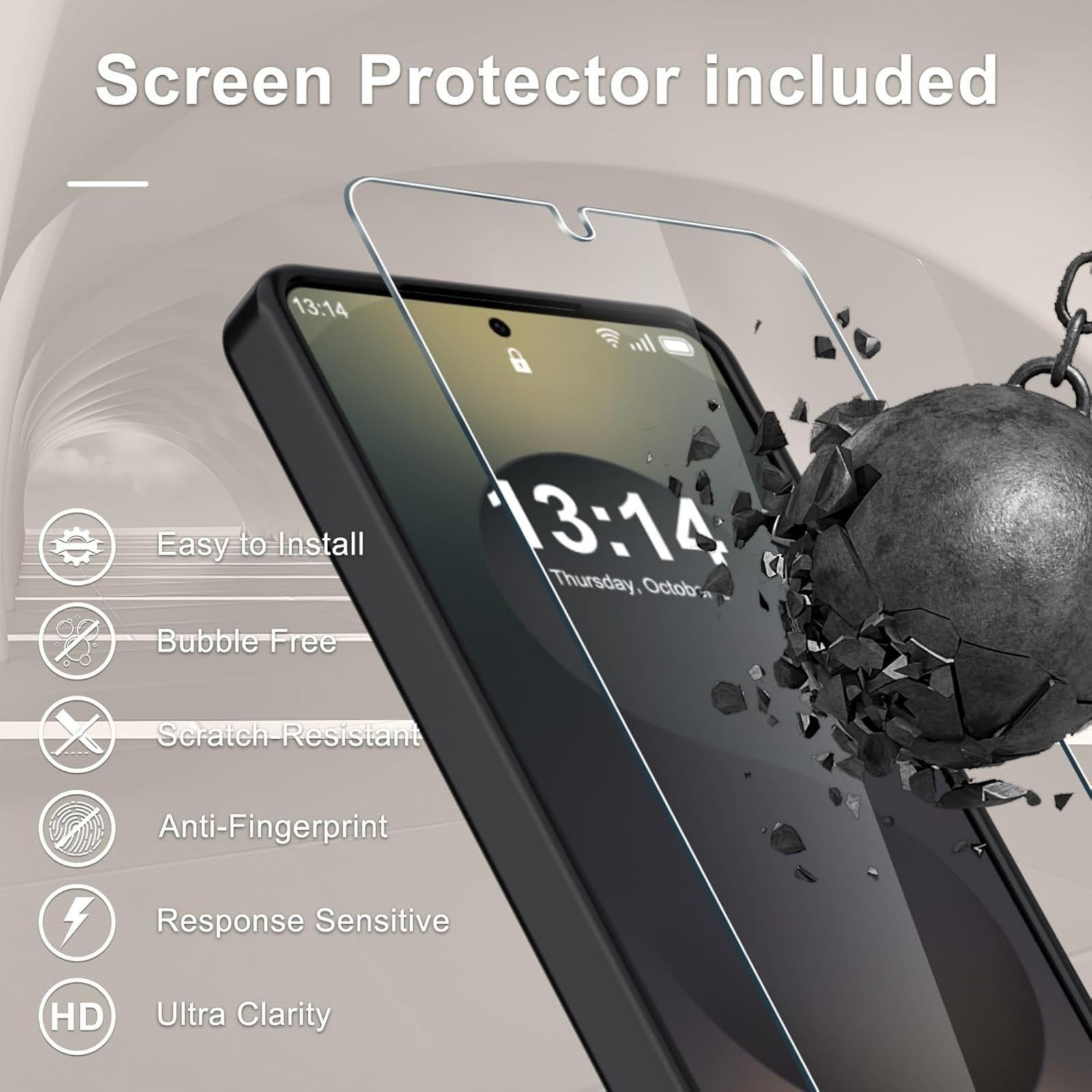For Samsung Galaxy S26+ Plus Case Matte Magnetic Phone Cover 1x Screen Protector