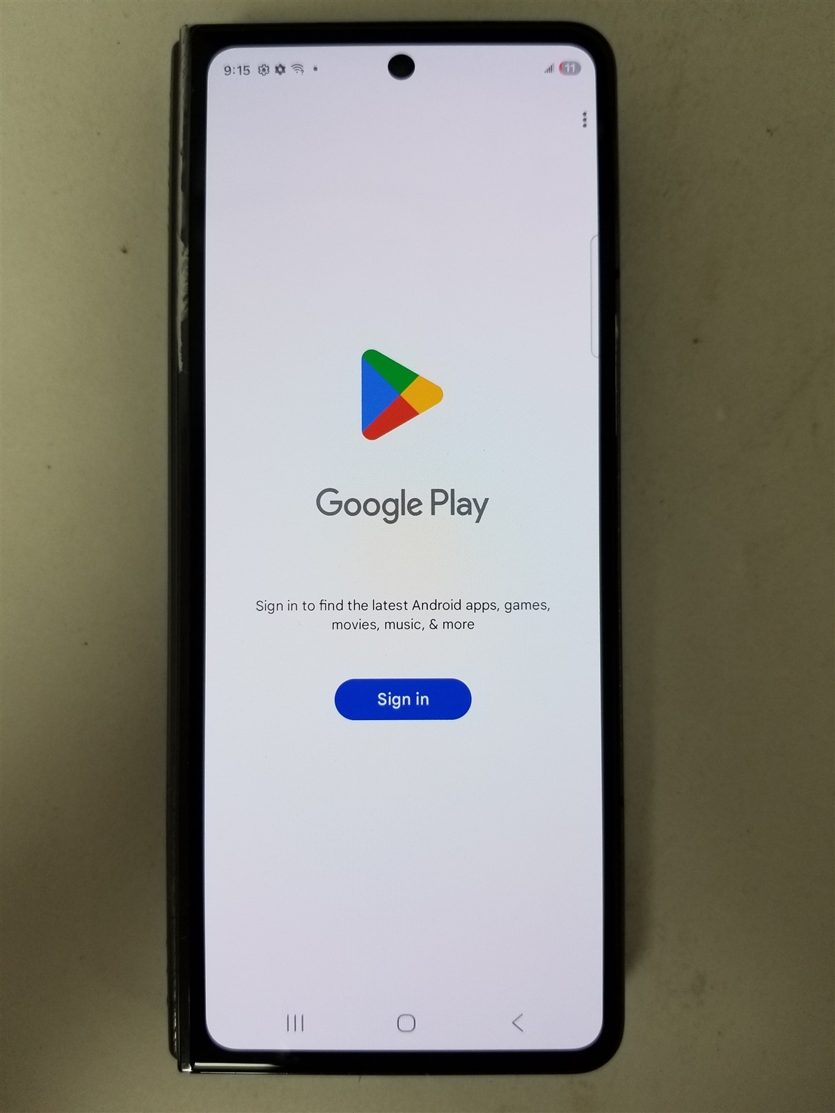 Samsung Galaxy Z Fold5 1TB Black SM-F946U1 (Unlocked) Damaged zD2724