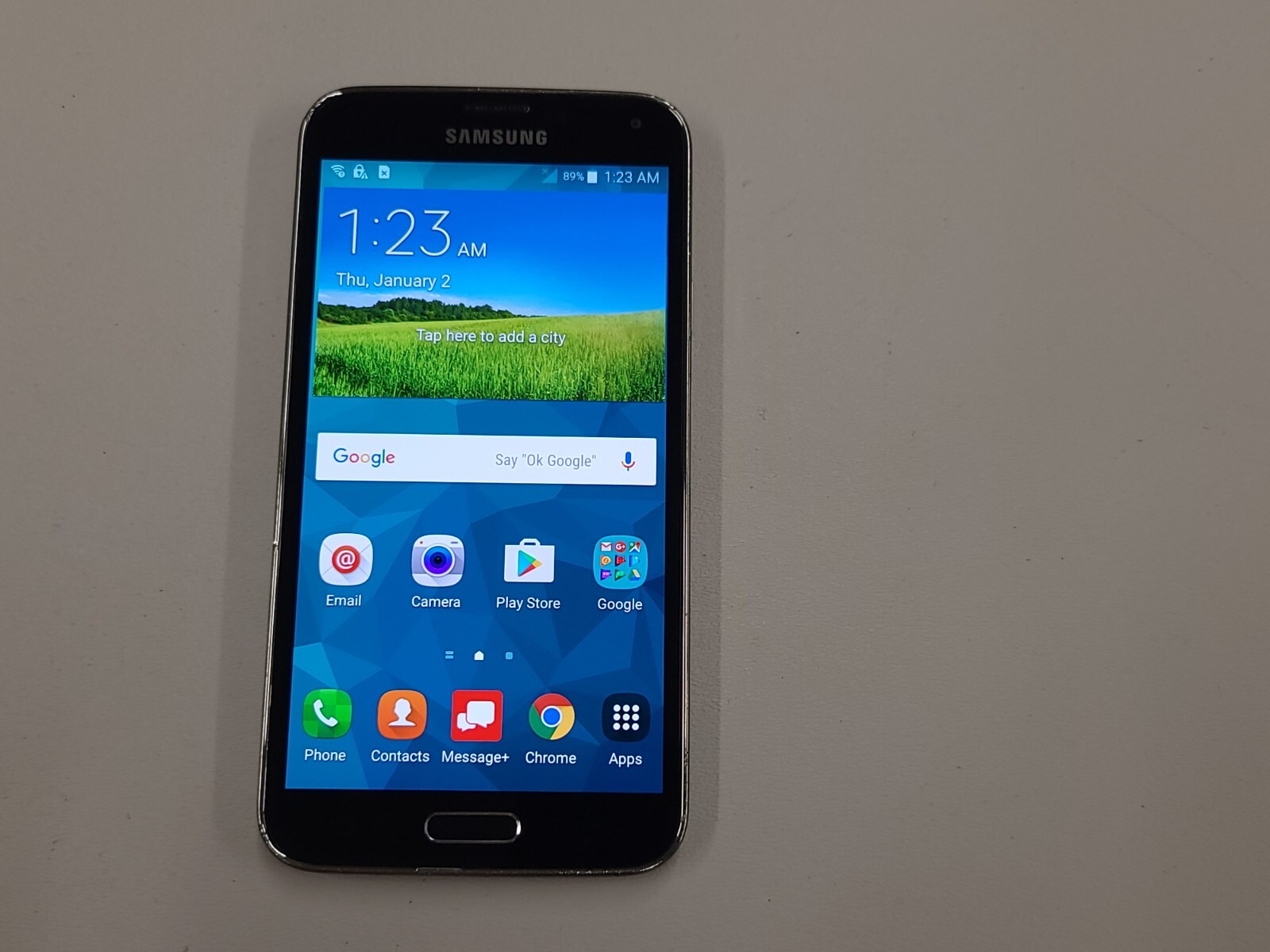 Samsung Galaxy S5 (SM-G900V) 16GB – Black (Unlocked) (Verizon) – T9282