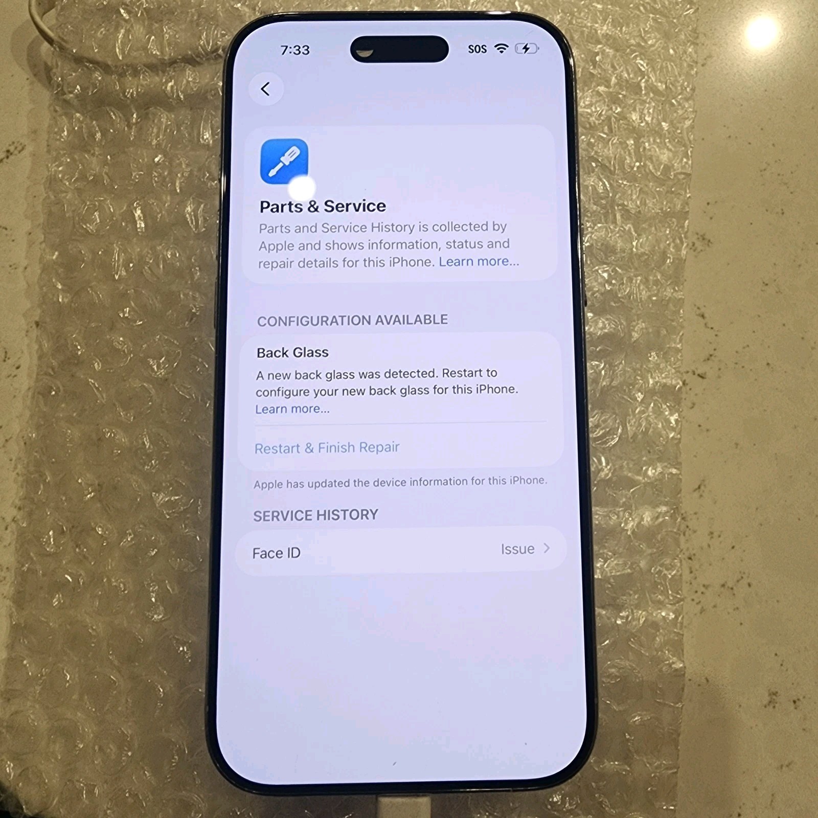 Apple iPhone Air – 256 GB – Cloud White (Unlocked) Check Esn
