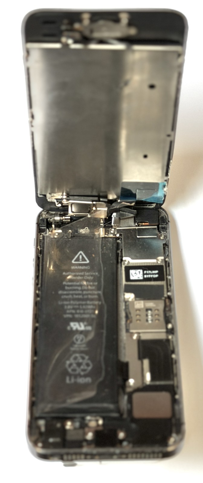 Dead Apple iPhone 5S Space Grey 32gb A1533 for Parts Only, in original box