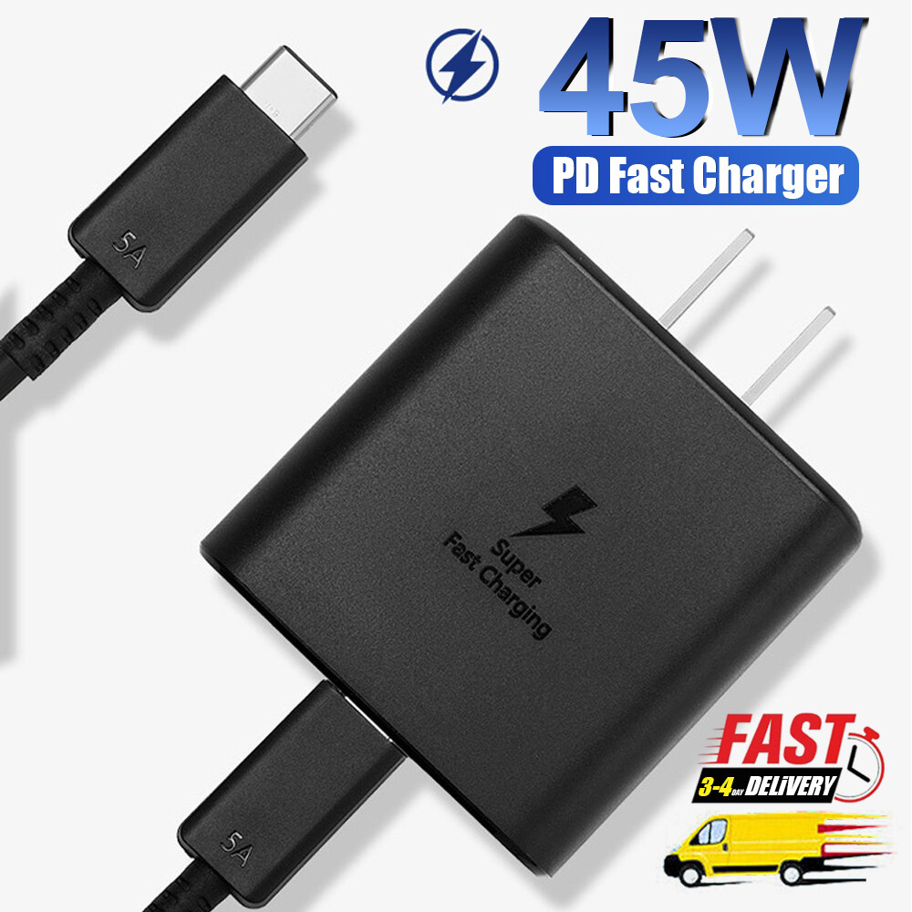 6FT Cable & 45W Fast Charging Type C Wall Charger For Samsung Galaxy S20 S22 S21